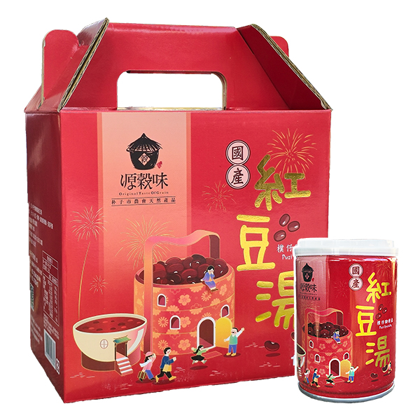 【朴子市農會】源穀味禮盒(紅豆湯/綠豆湯)｜12罐入
